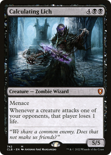 {R} Calculating Lich [Commander Legends: Battle for Baldur's Gate][CLB 742]