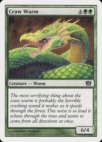 {C} Craw Wurm [Eighth Edition][8ED 239]