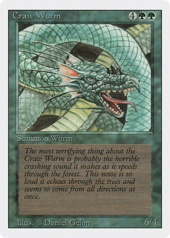 {C} Craw Wurm [Revised Edition][3ED 190]