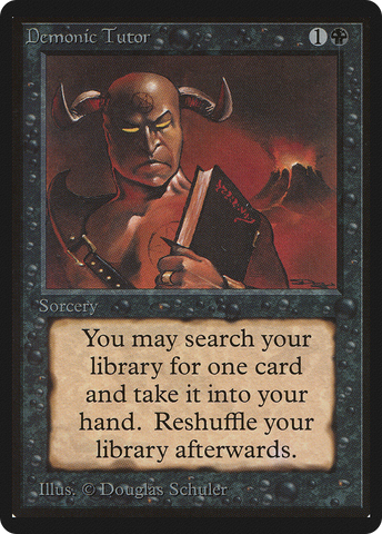 {C} Demonic Tutor [Beta Edition][LEB 105]