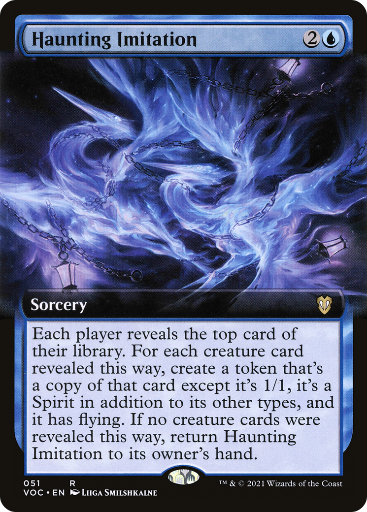 {R} Haunting Imitation (Extended Art) [Innistrad: Crimson Vow Commander][VOC 051]