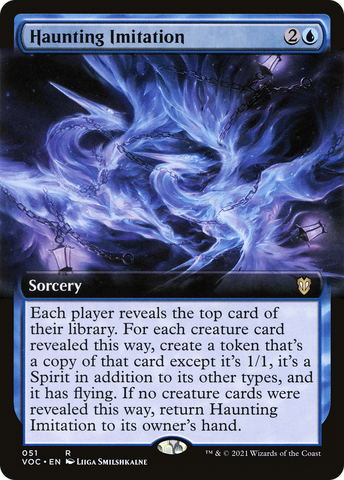 {R} Haunting Imitation (Extended Art) [Innistrad: Crimson Vow Commander][VOC 051]