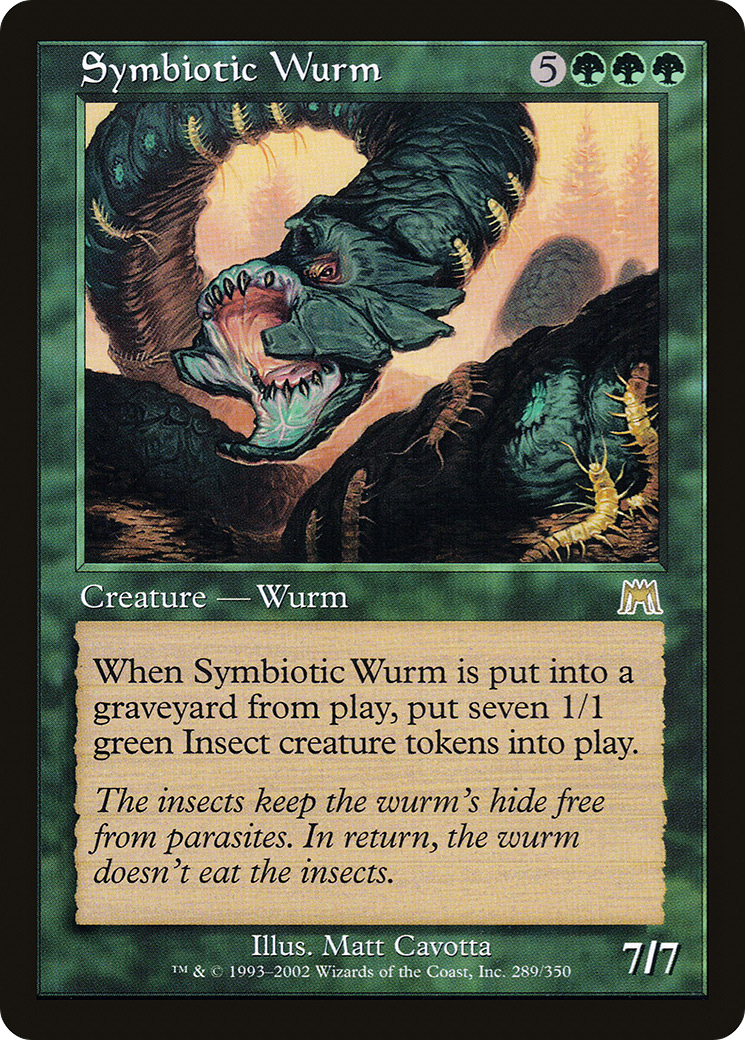 {R} Symbiotic Wurm [Onslaught][ONS 289]