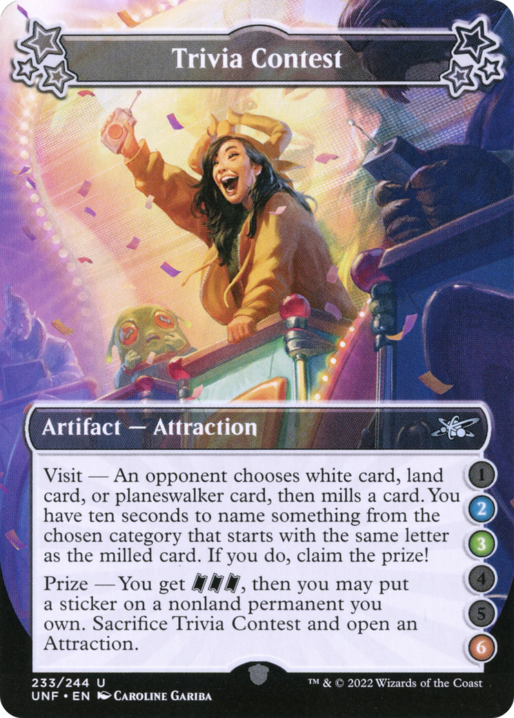 {C} Trivia Contest (2-3-6) [Unfinity][UNF 233]