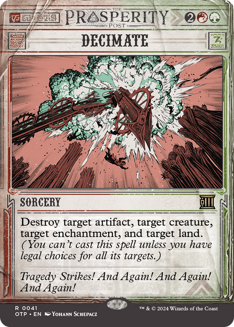 {R} Decimate [Outlaws of Thunder Junction: Breaking News][OTP 041]