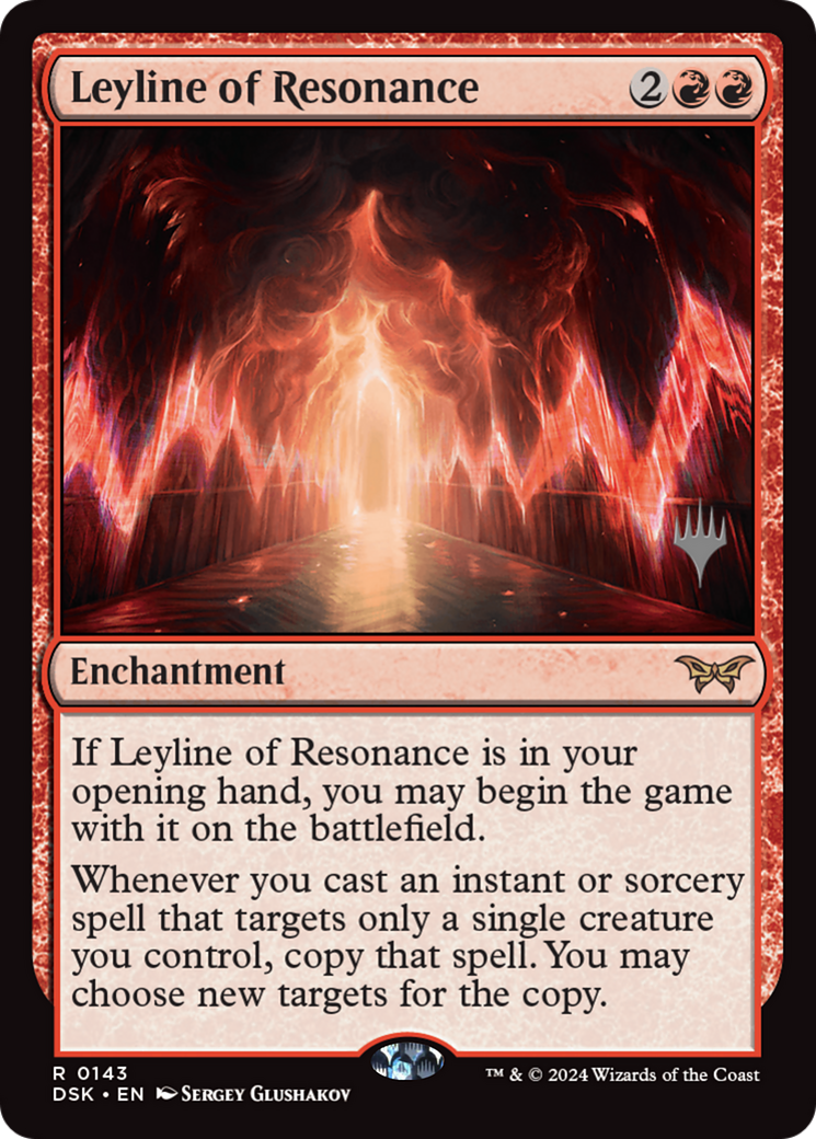 {@R} Leyline of Resonance [Duskmourn: House of Horror Promos][PP DSK 143]