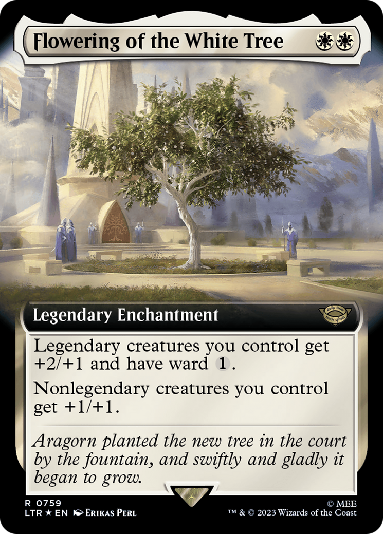 {R} Flowering of the White Tree (Extended Art) (Surge Foil) [The Lord of the Rings: Tales of Middle-Earth][LTR 759]