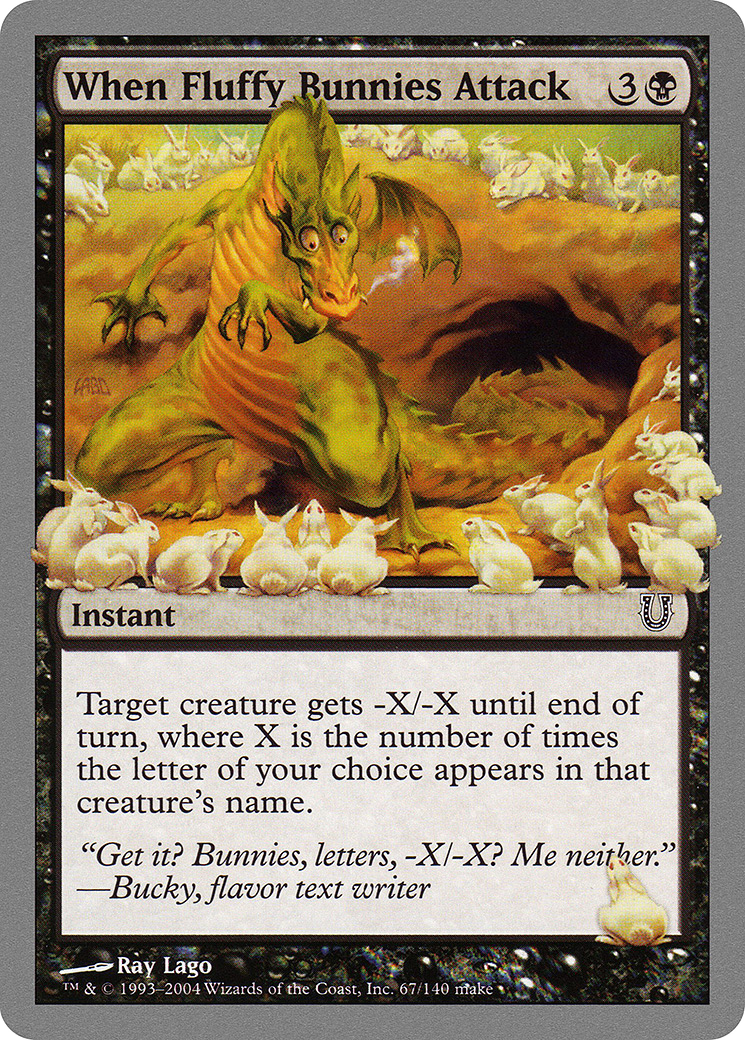{C} When Fluffy Bunnies Attack [Unhinged][UNH 067]