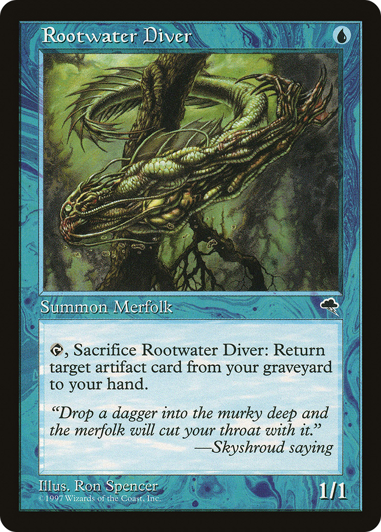 {C} Rootwater Diver [Tempest][TMP 081]