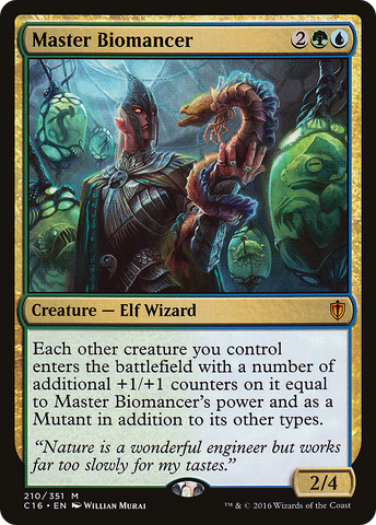 {R} Master Biomancer [Commander 2016][C16 210]