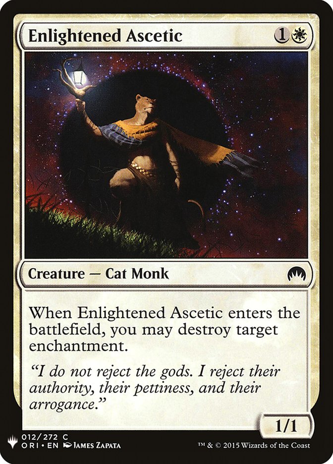 {C} Enlightened Ascetic [Mystery Booster][MB1 ORI 012]