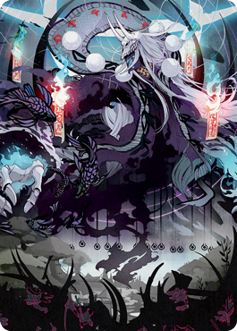 {A} Echo of Death's Wail Art Card [Kamigawa: Neon Dynasty Art Series][ANEO 055]