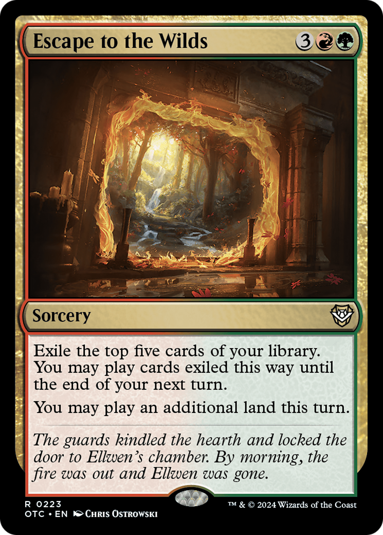 {R} Escape to the Wilds [Outlaws of Thunder Junction Commander][OTC 223]