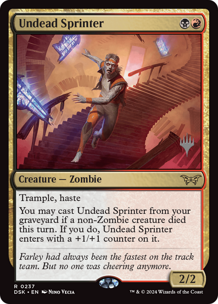{@R} Undead Sprinter [Duskmourn: House of Horror Promos][PP DSK 237]