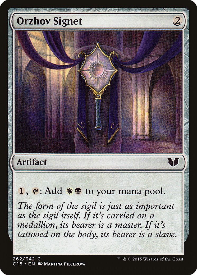 {C} Orzhov Signet [Commander 2015][C15 262]