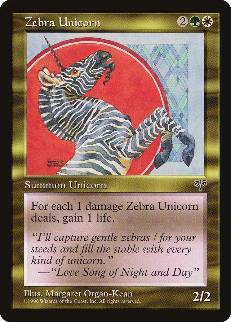 {C} Zebra Unicorn [Mirage][MIR 290]
