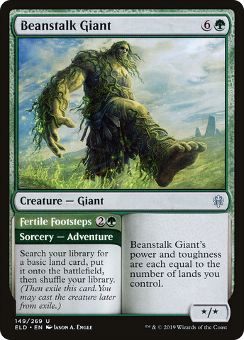 {C} Beanstalk Giant // Fertile Footsteps [Throne of Eldraine][ELD 149]