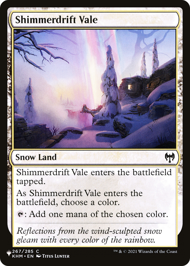 Shimmerdrift Vale [LIST 267/285] : (snow)