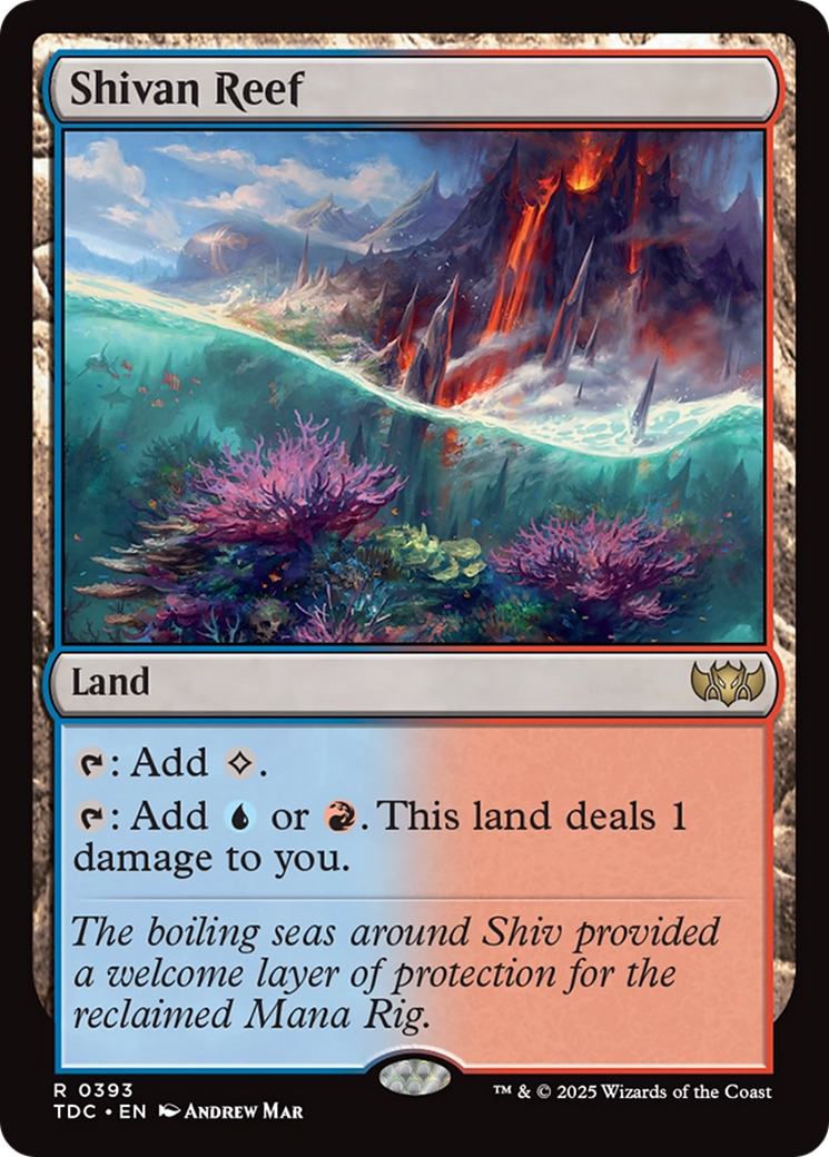 {R} Shivan Reef [Tarkir: Dragonstorm Commander][TDC 393]