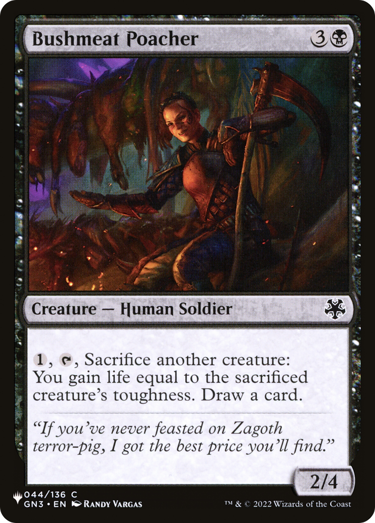 Bushmeat Poacher [LIST 044/136]