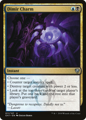 {C} Dimir Charm [Guilds of Ravnica Guild Kit][GK1 011]
