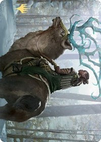 {A} Boreal Outrider Art Card (Gold-Stamped Signature) [Kaldheim Art Series][GS AKHM 042]