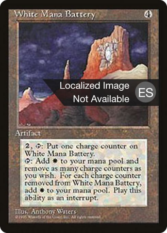 {F} White Mana Battery [Fourth Edition (Foreign Black Border)][FBB 4ED 357]