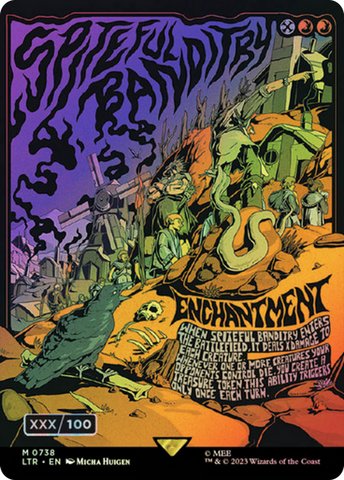 {R} Spiteful Banditry (Borderless Poster) (Serialized) [The Lord of the Rings: Tales of Middle-Earth][SR LTR 738]