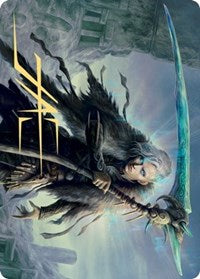 {A} Egon, God of Death Art Card (Gold-Stamped Signature) [Kaldheim Art Series][GS AKHM 024]