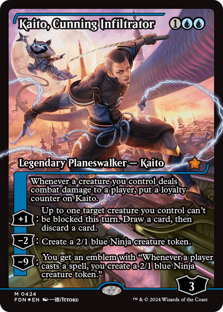 {@R} Kaito, Cunning Infiltrator (Showcase) [Foundations][FDN 424]