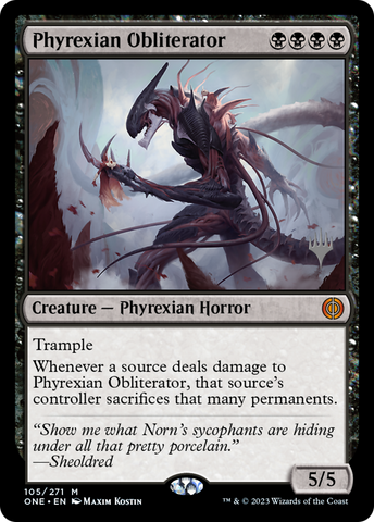 {R} Phyrexian Obliterator (Promo Pack) [Phyrexia: All Will Be One Promos][PP ONE 105]