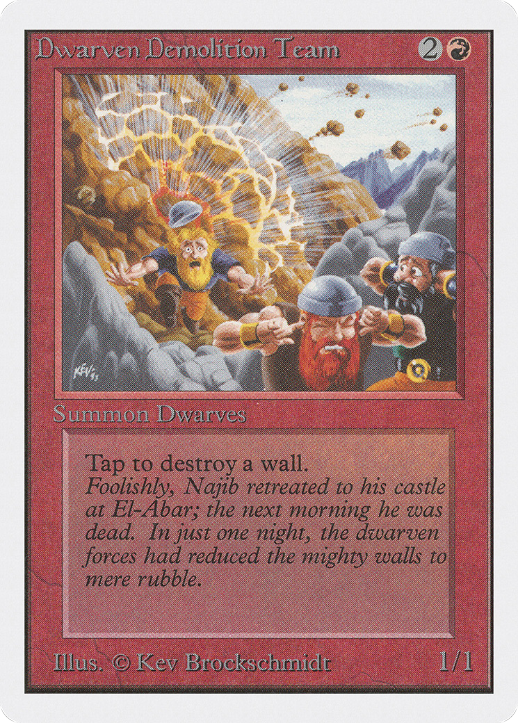 {C} Dwarven Demolition Team [Unlimited Edition][2ED 143]