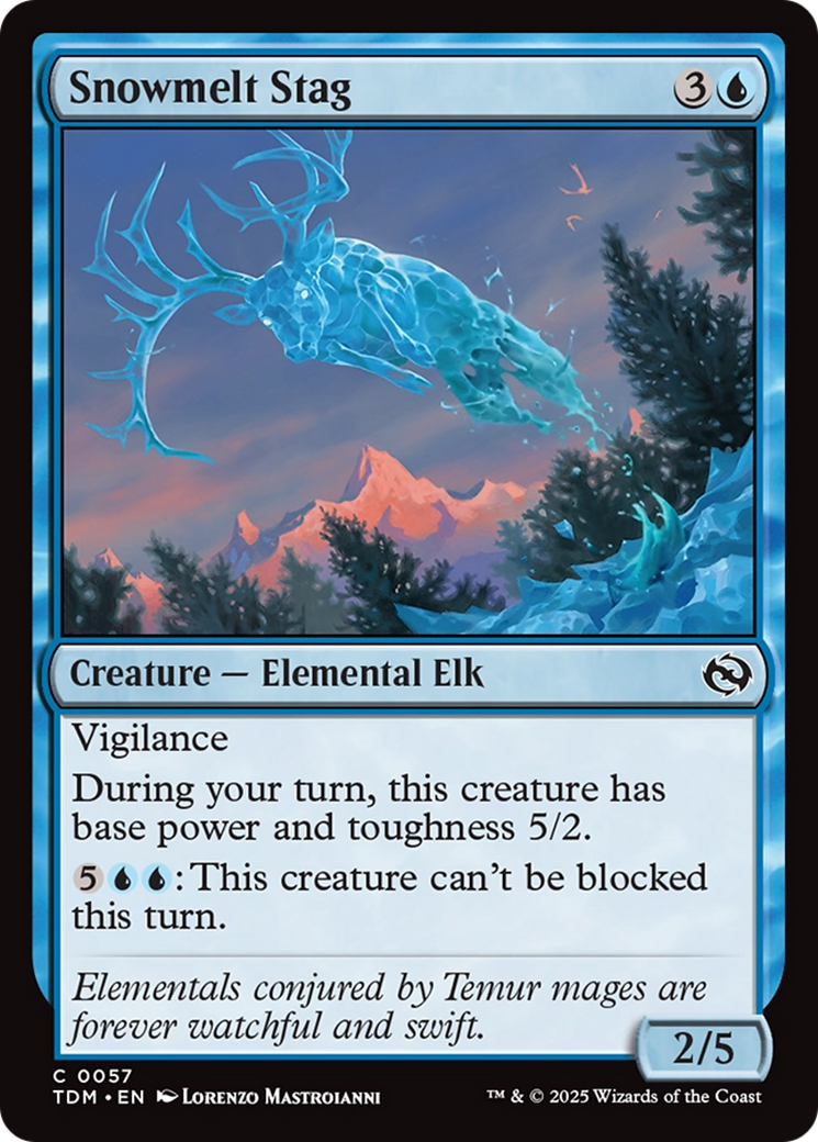 {@C} Snowmelt Stag [Tarkir: Dragonstorm][TDM 057]