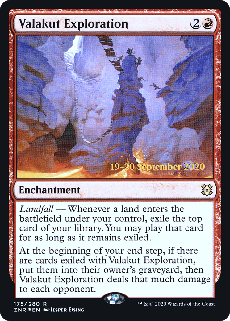 {R} Valakut Exploration [Zendikar Rising Prerelease Promos][PR ZNR 175] - Misty Mountain Games