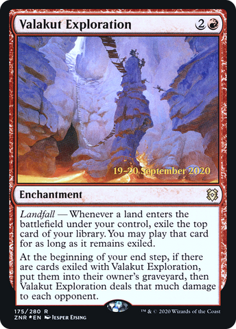 {R} Valakut Exploration [Zendikar Rising Prerelease Promos][PR ZNR 175]