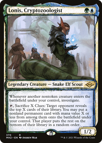 {R} Lonis, Cryptozoologist (Sketch) [Modern Horizons 2][MH2 370]