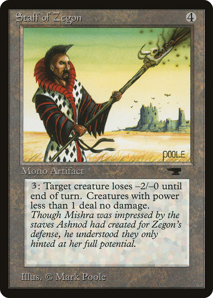{C} Staff of Zegon [Antiquities][ATQ 065] - Misty Mountain Games