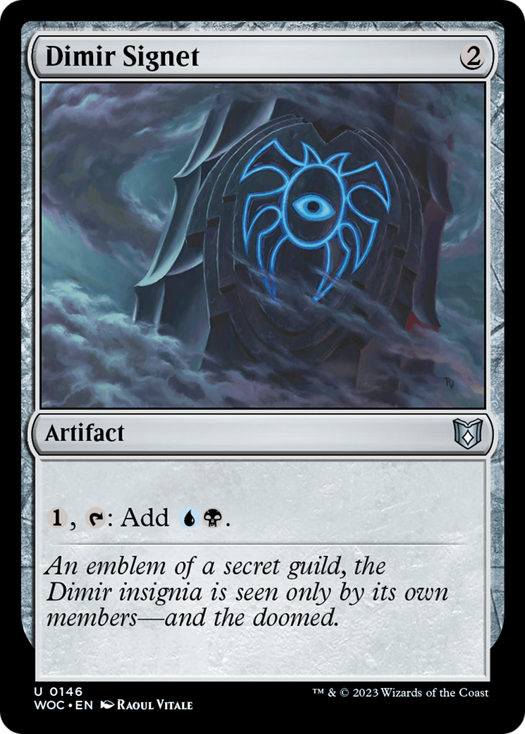 {C} Dimir Signet [Wilds of Eldraine Commander][WOC 146]