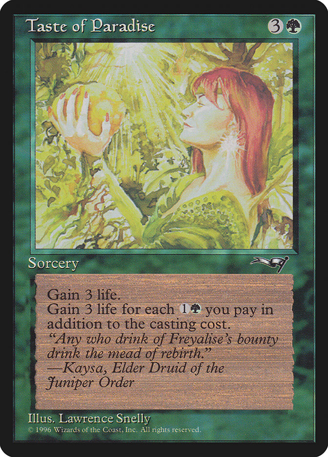 {C} Taste of Paradise (Holding Fruit) [Alliances][ALL 100A]