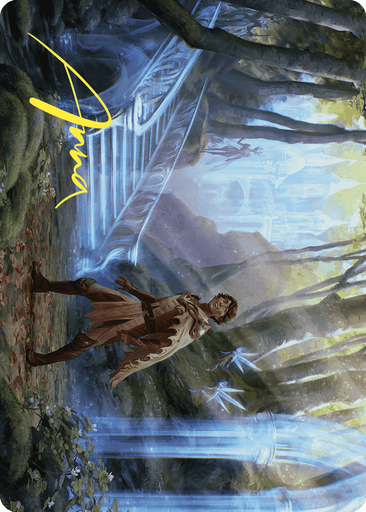 {A} Into the Fae Court Art Card (Gold-Stamped Signature) [Wilds of Eldraine Art Series][GS AWOE 007]