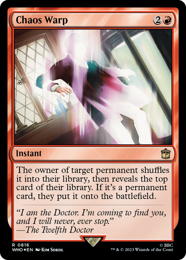 {R} Chaos Warp (Surge Foil) [Doctor Who][WHO 816]