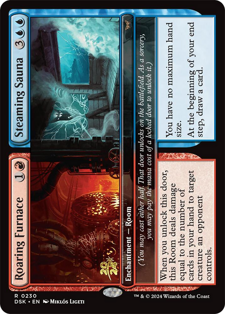{@R} Roaring Furnace // Steaming Sauna [Duskmourn: House of Horror Prerelease Promos][PR DSK 230]
