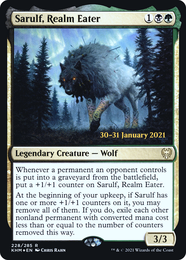 {R} Sarulf, Realm Eater [Kaldheim Prerelease Promos][PR KHM 228]
