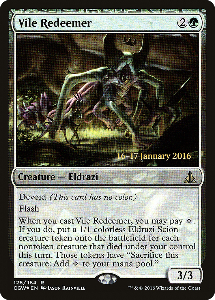 {R} Vile Redeemer [Oath of the Gatewatch Prerelease Promos][PR OGW 125]