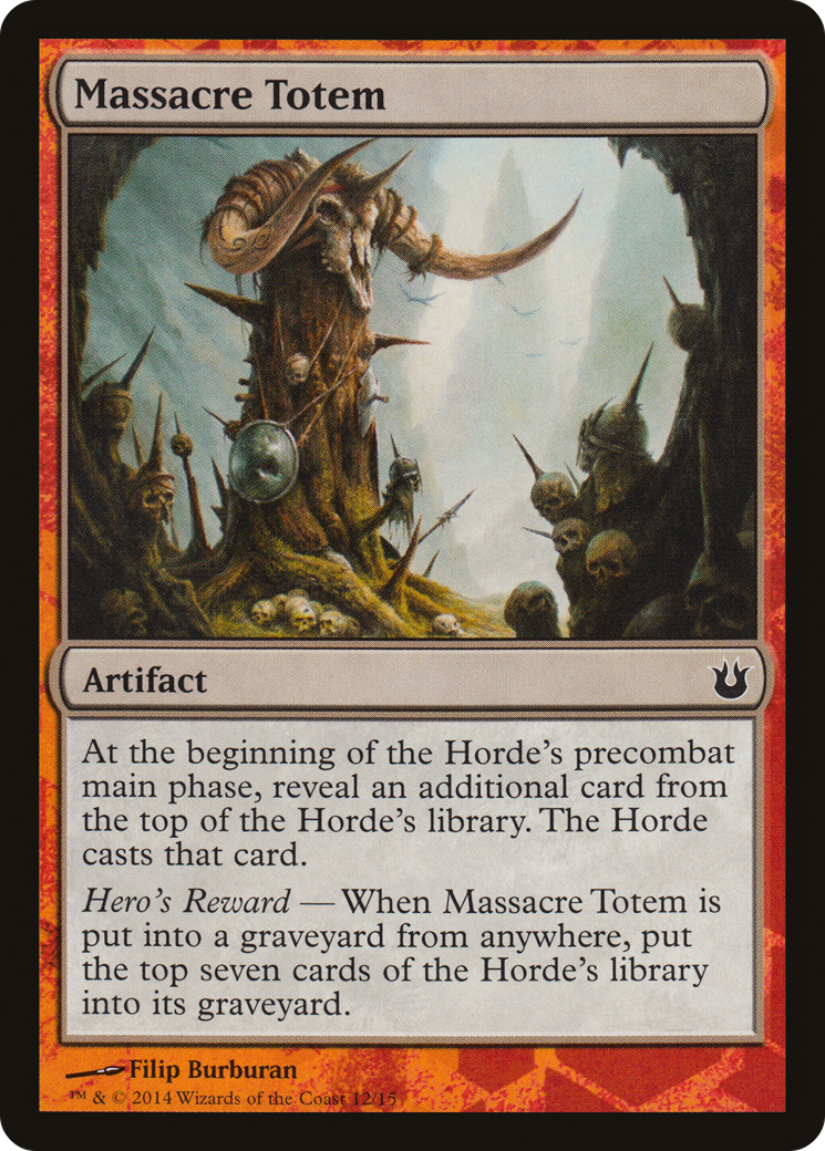 {C} Massacre Totem [Born of the Gods Battle the Horde][PA TBTH 012]