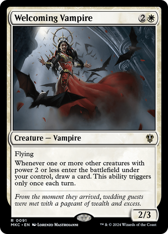 {R} Welcoming Vampire [Murders at Karlov Manor Commander][MKC 091]