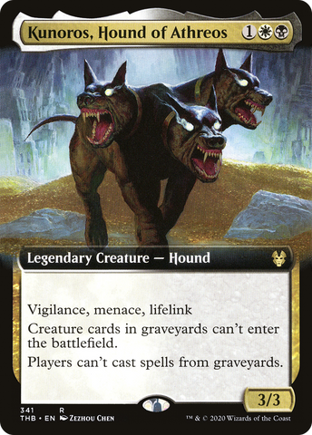 {R} Kunoros, Hound of Athreos (Extended Art) [Theros Beyond Death][THB 341]