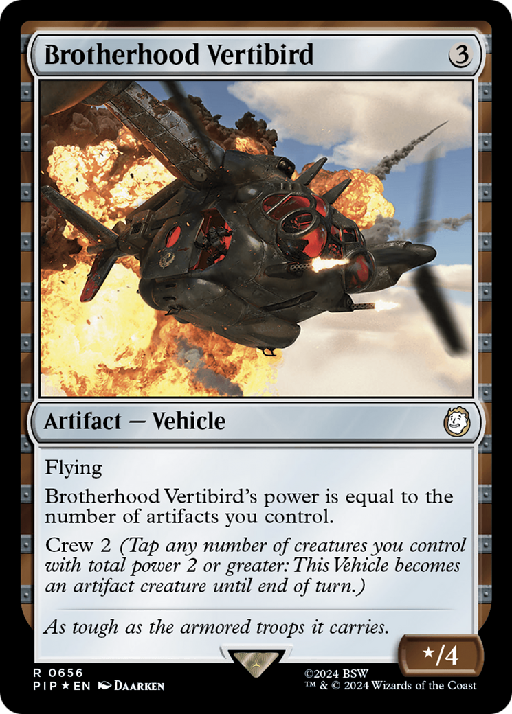{R} Brotherhood Vertibird (Surge Foil) [Fallout][PIP 656]