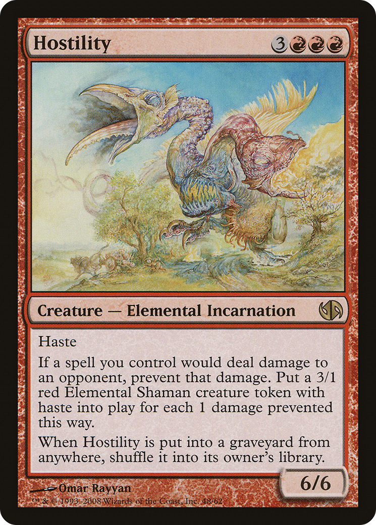 {R} Hostility [Duel Decks: Jace vs. Chandra][DDB 048]