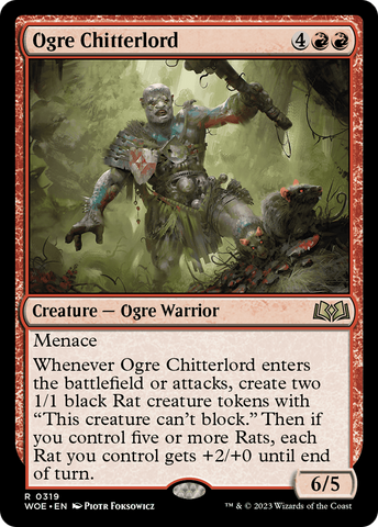 {@R} Ogre Chitterlord [Wilds of Eldraine][WOE 319]